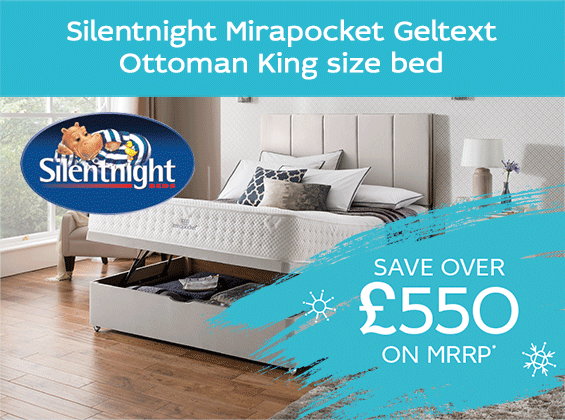 Silentnight Mirapocket GeltextOttoman King size bed