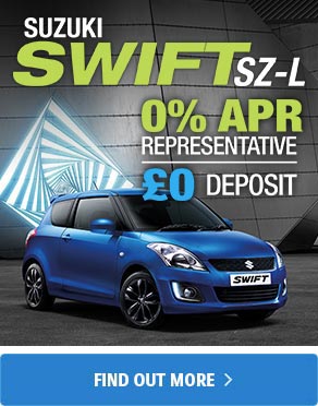 Suzuki Swift SZ-L. 0% APR Representative. £0 Deposit