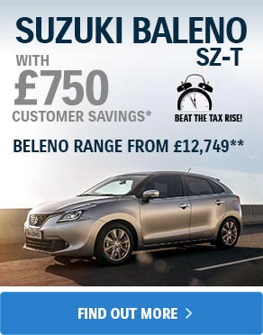 Suzuki Baleno SZ-T. With £750 Customer Savings.