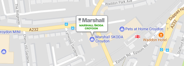 Marshall ŠKODA Croydon Map