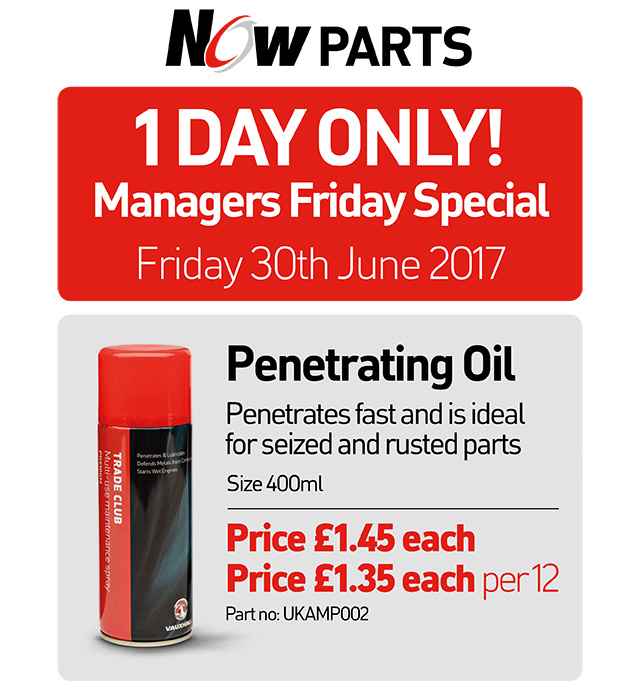 1 DAY ONLY! Managers Friday Special. Friday 16th June 2017