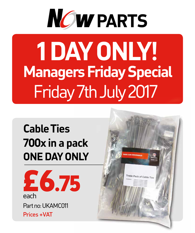 1 DAY ONLY! Managers Friday Special. Friday 7th July 2017
