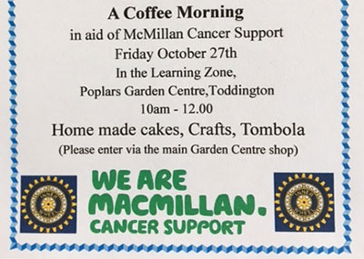 Macmillan Canser Support Coffee Morning