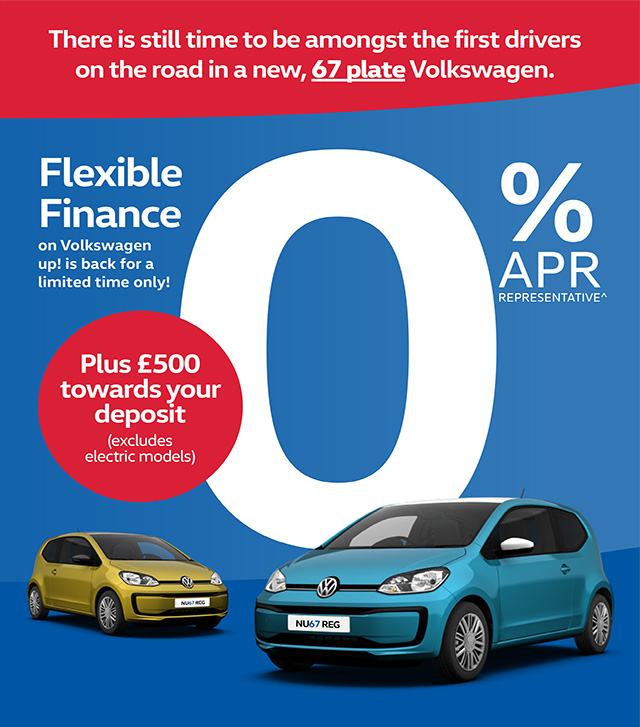 Flexible Finance on Volkswagen up! is back for a limited time only!
